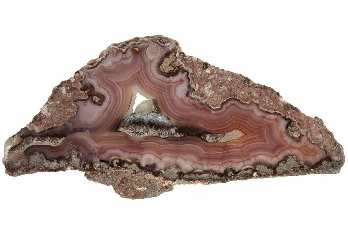 Polished Banded Laguna Agate Slab - Mexico #185182